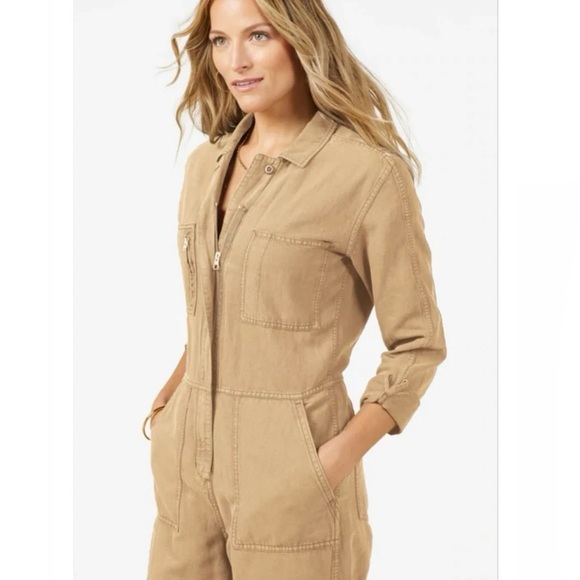 Outerknown Station Jumpsuit in Sand Size Small - Picture 2 of 4